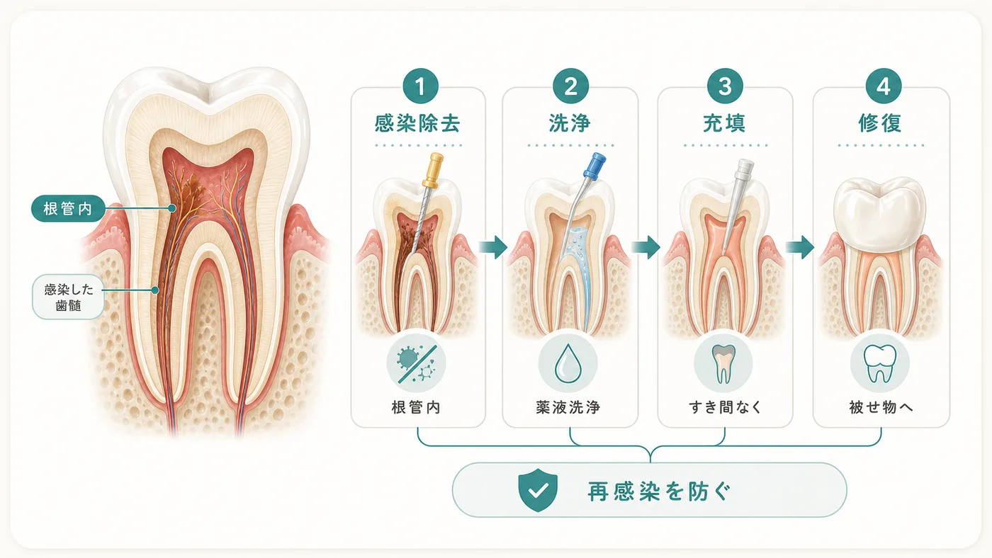 根管治療の種類