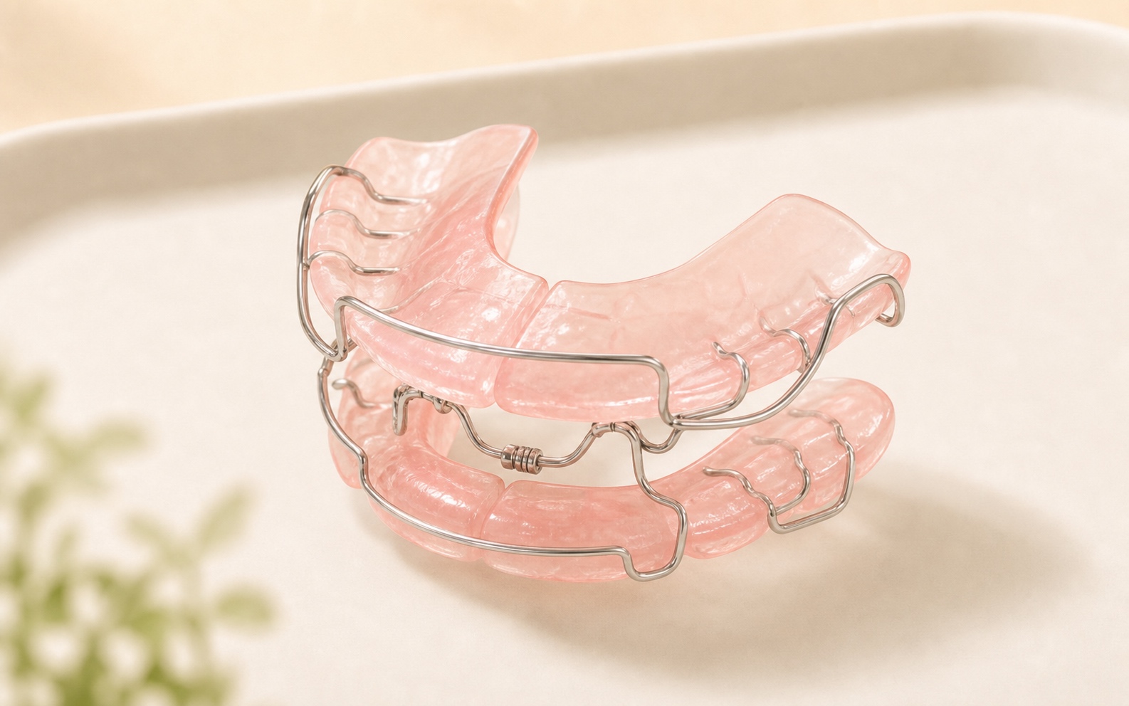 機能的矯正装置（バイオネーターなど）のイラスト